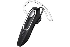 BEVCEFCC Wireless Bluetooth Earpiece 30H Talking Time Bluetooth Headset Noise Canceling Hands Free Headset for Cell Phone Single Ear Bluetooth Headset with Microphone for Driving (Black)