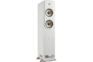 Polk Audio Signature Elite ES55 wysokiej rozdzielczości głośnik HiFi do kina domowego, certyfikat Hi-Res, kompatybilny z Dolby Atmos i DTS:X (1 sztuka), biały