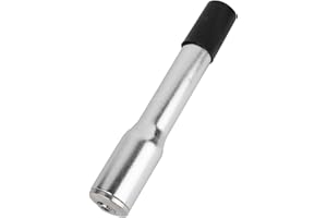 LGEGE Bike Quill Stem Adapter, Adjustable Extension Tube for Bicycle Front Fork, 22.2 mm to 28.6mm for 1-1/8" Threadless Size Converter (Sliver)