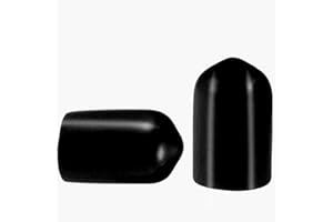 MACHSWON 100 protectores de rosca de rosca, diámetro interior de 8 mm, de PVC redondo, tapón de rosca de plástico negro