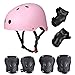 Produktbild SymbolLife Skateboard / Skate Protektoren Set mit Helmet -- Skate Helmet Knie Pads Elbow Pads mit Handgelenkschoner für Skate, Skateboard, Roller Skate, BMX, Bike und anderen Extreme Sports, M Pink