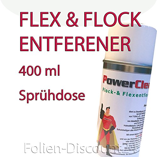 87,40 € / 1 L) FLOCKENTFERNER BÜGELFOLIE Flexfolien - 400 ml Sprühdose Silikonreiniger Kunstoffreiniger TOP ! Preistip Flex Flock ADHESIVE REMOVER