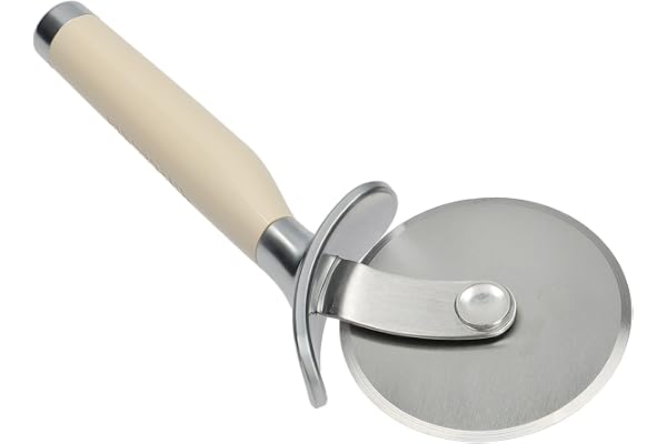 KitchenAid KAG113OHACE Pizzaskärare, Rostfritt Stål, Mandelkräm, ⌀ 9 cm