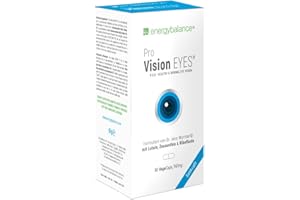 ‎ENERGYBALANCE Pro Vision EYES - Augenvitamine Kapseln - Altersbedingte Makuladegeneration (AMD)- 90 VegeCaps à 547 mg mit Vitamin A, C, Zink, Riboflavin - von EnergyBalance - Qualität aus der Schweiz