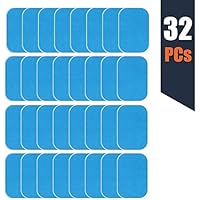 zociko EMS Ricambio Gel Pezzi, Elettrostimolatore Gel di Ricambio EMS ABS Gel Training Pad di Ricambio Elettrodi Pad di Gel per Elettrostimolatore Muscolare 32 PCS (2 PCS/Sacchetto, 16/Box)