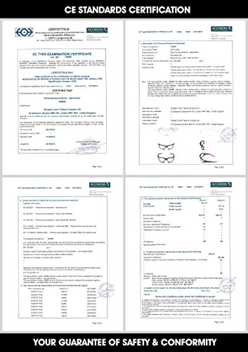 voltX ‘GRAFTER’ BIFOKALE Leichtgewichts Industrie Lesen Schutzbrille, CE EN166F zertifiziert / Sportbrille für Radler (RAUCHGRAU +1.5 Dioptrie) – Safety Reading Glasses - 7