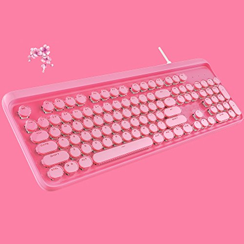 Preisvergleich Produktbild JIANGU Tastatur, Kristall-Tastatur, mechanischer Lampenschirm, kristallklar, durchscheinend