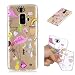 Produktbild Misteem Hülle Galaxy A6 2018 Durchsichtige Kristall, Transparent Ultra Dünn Bunt Soft Flex Silikon Stoßfest Handyhülle Muster Motiv Weich Slim Crystal Clear Schutzhülle Hinten Shell für Samsung Galaxy A6 2018 [Bunt Flamingo]