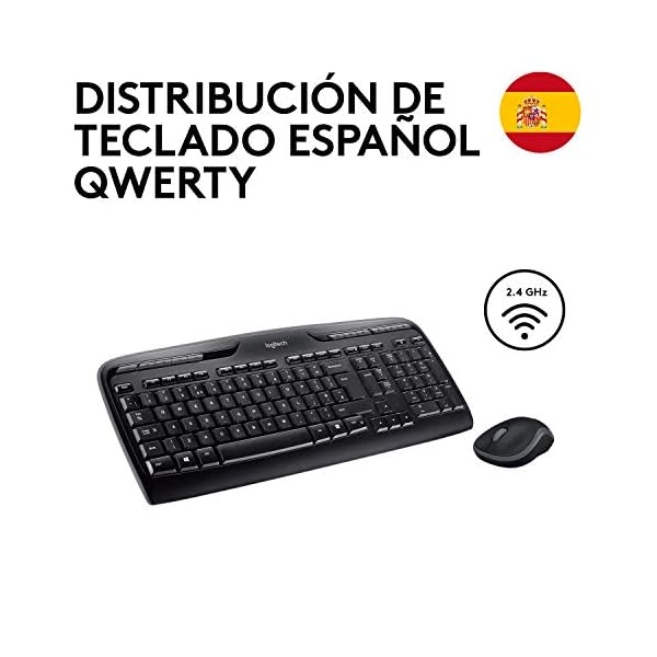 Logitech MK330 Combo Teclado y Ratón Inalámbrico para Windows, 2.4 GHz con Receptor USB Unifying, Ratón Inalámbrico… - Image 4