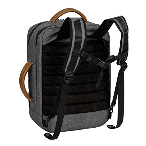 ALLCAMP Laptop Rucksack verschiedenen Organizer-Taschen  bis 15 6 Zoll  - Grau