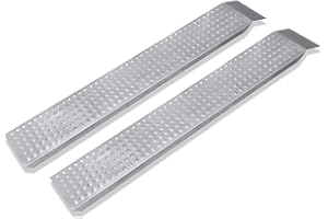 YUENFONG 2 x aluminiowa rampa najazdowa, rampa załadunkowa do motocykla, szyna załadunkowa, szyna najazdowa, nośność 400 kg/para