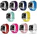 Produktbild Fitbit Blaze Armband,10 stück Silikon klassisch Ersatz-Armband mit Schnellspanner für Fitbit Blaze Smart Fitnessuhr 10PCS Multi-Farben( Groß)