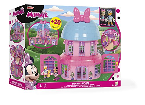 51UAlvTSFCL Disney La Maison avec 2 figurines Minnie et Daisy (6cm) et plus de 20 accessoires; Jouet pour enfants à partir de 3 an