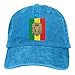 Produktbild Rasta Lion Jamaica Flag Mens Adjustable Denim Trucker Hat Sun Visor Cricket Cap
