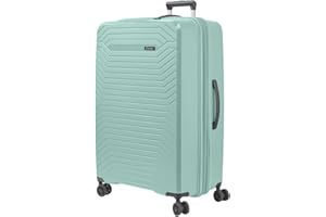 SISET Air Nova - Maleta de Viaje Grande Expandible (76x52x30/33cm), Fabricada en Polipropileno, 4 Ruedas Dobles Silenciosas y Cerradura Combinación TSA. (Grande XL), (115L), (4.5kg), (Menta Pastel).