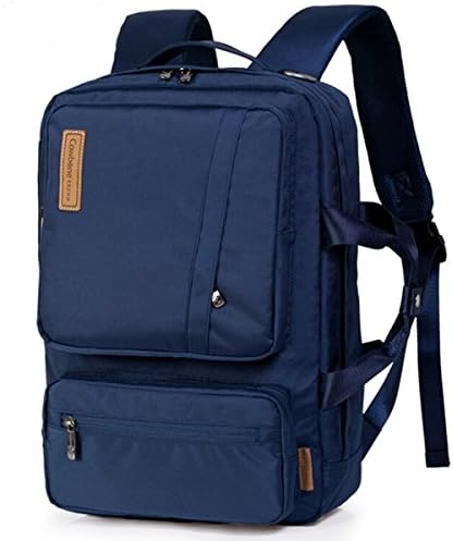 ManKn 22L Multifunctional Backpack/Tote/Messenger 3-in-1 Purpose Bag Work Briefcase Teenage School College Bag Travel Hand Luggage 46x32x16cm, Cowbone Series (A - Navy)