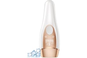 DEPLITE Épilateurs à lumière pulsée avec système de refroidissement, 9 niveaux d'énergie réglables, appareils d'épilation laser 3 en 1 pour tout le corps, femmes, hommes, épilateur - 999 900 impulsions