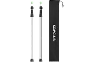 KOMCLUB Asta telescopica per tenda in acciaio inox