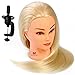 Neverland Beauty 22 Inch 30% Real Human Hair Hairdressing Cosmetology Training Head Blonde Mannequin Head Hairdresser Training Head with Clamp for College and Professional Use #613