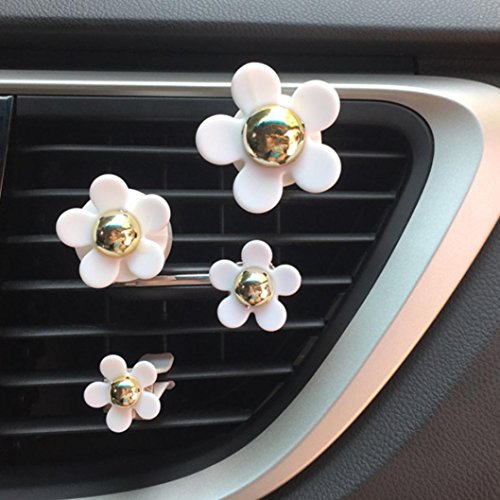 Désodorisants Hunpta à attacher - Diffuseur de parfum pour voiture en forme de fleur