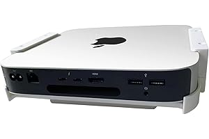 Hosanwell Mac Mini Custom Mount Bracket for Mac Mini M1, Wall Mount Bracket Under Desk VESA Small Factor PC Hidden Desk Mount Multiple Installation Methods