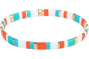 KELITCH Tila Miyuki Bracelet En Perles Bracelet Extensible À Brins Colorés Bracelet D'amitié Mixte