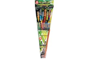 SPARKLERS CLUB Sachet de 15 Pétards Fusées Criss Cross® - Double Effet Comète & Wouah - 16 à 45 mm - Portée 40 m - Feux d?Artifice Catégorie F1 - Usage Extérieur