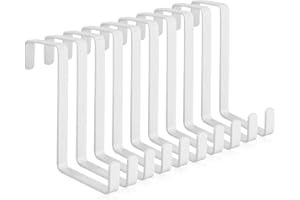 Neialla Wreath Hanger for Front Door, 10 Pcs Over Door Hanger Double-Sided Usage Wreath Door Hanger for Christmas for Every Day Use Perfect for Hanging Clothes Bags Scarves and Christmas Wreath