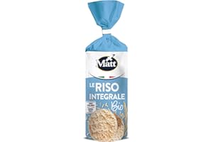 Matt, Le Riso Integrale Bio, Gallette con Riso Integrale Italiano, Fonti di Fibre, Senza Lievito, Senza Glutine né Sale, Snack Stuzzicante e Alternativo, Vegan, Confezione da 120 g