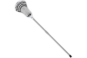 STX Lacrosse Stallion 50 Youth Lacrosse Complete Stick, Platinum/White, 39"