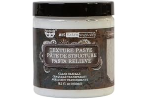 Prima Marketing Finnabair Art Extravagance Texture Paste 8.5 Oz-Clear Crackle, 8.5-Ounce