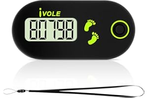Flintronic Podómetro de Pantalla Mini 3D para Caminar, Podómetro Deportivo Portátil con Cordón de Clip, Seguimiento de Pasos en Tiempo Real, Podómetro para Niños/Hombres de Fitness/Mujeres/Ancianos
