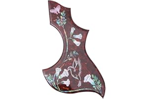 WUQIMUSC Schlagbrett für Akustikgitarre, Kolibri, Abalone, Schlagbrett (Shell Inlay)