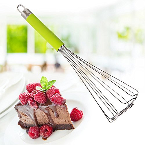 Happy Pastry Chef Schneebesen Windmühle 27 cm – Rührbesen mit Einzigartiges Drähte-Design (Grün Windmühle) - 3