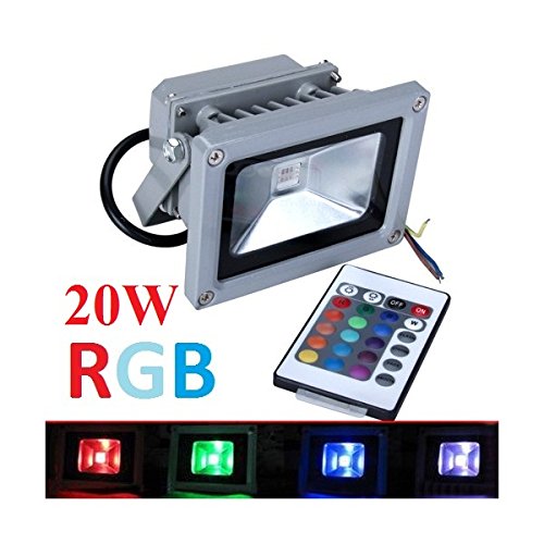 Preisvergleich Produktbild 20W RGB LED Flutlicht Fluter Strahler