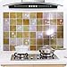 Produktbild Classic quality Wandkunst Mode Küche Schmutz - Ofen - Home Selbstklebende Aluminiumfolie wasserdicht Hochtemperaturbeständige keramische Fliesen Wand Aufkleber Lagerfett, 100 * 60 cm Retro Gelb