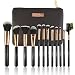 Athenia Professional 12 Piece Make up Brush Set - Make up Brushes in Luxury Cosmetic Case - Rose Gold