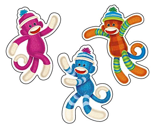 German Trendseller® – Sticker Set Affen ┃ – Affen Sticker Stoff – Socken – ┃ Kindergeburtstag ┃ Sticker im Set für Kinder - 2