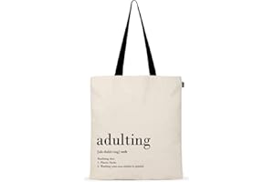 Eco Right Sac Toile Coton, imprimée sac legumes reutilisable, petit tissu coton Sac Fourre-Tout, sac cabas femme pour Courses, Plage, sac cadeau, sacs à livres