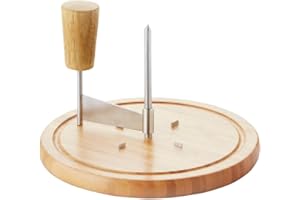 Point-Virgule Tete de Moine Appareil, girolle à Fromage en Bambou, Coupe Fromage