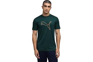 Puma Men Polyester Solid Regular Fit T-Shirt