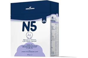 STERILFARMA EVOLUTION N5 AL, alimento a fini medici speciali, indicato per la gestione dietetica DELL'ALLERGIA ALLE PROTEINE DEL LATTE VACCINO e/o della SOIA, ideale dalla nascita. CONSIGLIATO DAL MEDICO PEDIATRA.