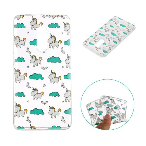 Yidaxing Funda XiaoMi RedMi Note 4  Carcasa de Silicona Transparente Funda TPU Gel Carcasa Ultra Delgado Suave Funda Protectora Ligera Carcasa Blanda Flexible Caja Anti Rasgu  os Anti Choque con dise  o   nico -Unicornio