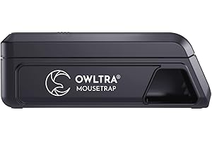 OWLTRA OW-2 Electric Mouse Trap, Instant Kill Rodent Zapper with Pet Safe Trigger, Black