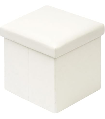 KAWAI - Poef - Geel/Wit - 50 x 30 - Katoen | Leen Bakker