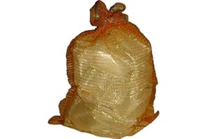 Kunsthandwerkstube 10 Stück Raschelsäcke 51cm x 80cm Kartoffelsack, Aufbewahrung für Obst und Gemüse