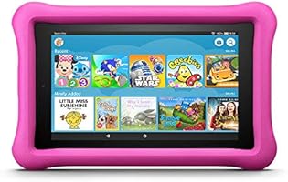 Fire 7 Kids Edition Tablet, 7" Display, 16 GB, Pink Kid-Proof Case