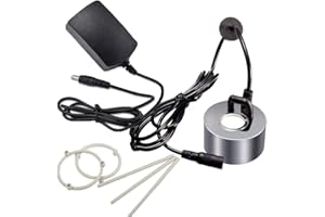 Twshiny DC 24V Ultrasonic Mist Maker Fogger Humidifier Water Fountain Pond with Power Adapter Silver