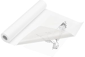 Holtrae 40cm x 50m Transparentpapier Rolle,Schnittmusterpapier,Weißes transparentes Pauspapier,Malpapier Rolle für Zeichnen Skizzieren Verpacken Ostergeschenke