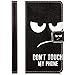 Produktbild Saxonia Tasche Sony Xperia M4 Aqua Hülle Flip Case Schutzhülle Handytasche mit Kartenfach Motiv Dont Touch My Phone